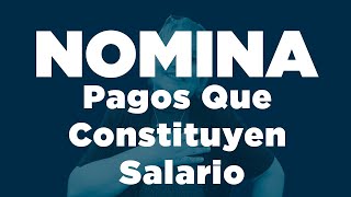 75 Nómina Pagos Que Constituyen Salario  ElsaMaraContable [upl. by Sefton]