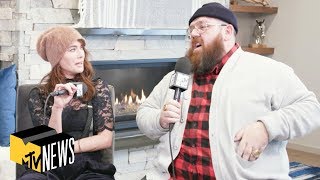 Lena Headey amp Nick Frost on ‘Game of Thrones’ amp Fighting with My Family  MTV News  Sundance [upl. by Lehacim]