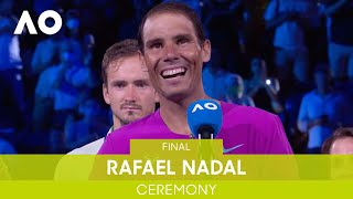 Rafael Nadal v Daniil Medvedev Full Match Final  Australian Open 2022 [upl. by Kcirre711]