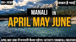 Manali in April May June  snow in manali activities  Rohtang pass [upl. by Alrrats]