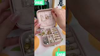 Travel Jewellery Storage Box Trending Mini Jewellery Box Jewellery Hack Jewellery Storage [upl. by Pebrook415]