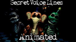 FNaFSM FNaF UCN Mediocre Melodies Secret Voice Lines ANIMATED [upl. by Matthieu]