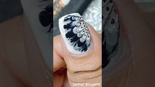 Easy Nailart With Safety Pin 🧷 shorts jannatblogger nailart naildesign bhootfmemailstory [upl. by Bonita206]