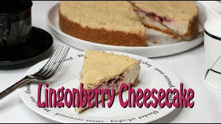 Lingonberry Cheesecake ala IKEA Vegan GlutenFree [upl. by Assetnoc]