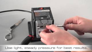 Sharpen scissors with the Dremel 6700 Sharpening Station [upl. by Akeemahs]