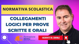 NORMATIVA SCOLASTICA COLLEGAMENTI LOGICI PER PROVE SCRITTE E ORALI [upl. by Naelcm]