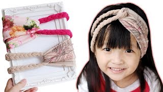 Baby Turban Headband Tutorial  Twisted Headband Braid Tutorial [upl. by Ecadnac]