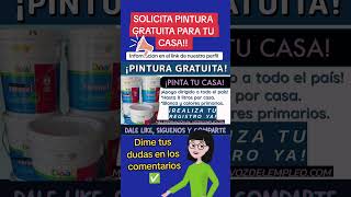 Obtén pintura gratuita gracias al programa de apoyo a la vivienda✅ [upl. by Neely559]