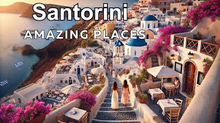 Santorini Greece 🇬🇷  Santorini 4k  Top Places to Visit in Santorini [upl. by Dachy]