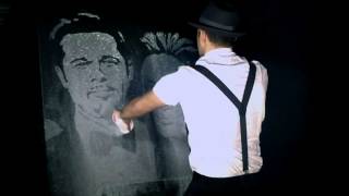 Tableaux Paillettes  glue painting  live painting [upl. by Adniles]