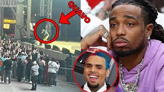 CHRIS BROWN rive trò lwen ak BEEF la🤯 li fini nèt ak QUAVO [upl. by Ocirne77]