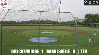 May 23 2024  Breckenridge vs Barnesville High School Baseball  Game 1 [upl. by Swen]