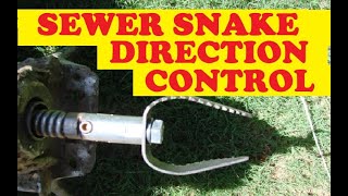 How to get a drain snake cleaner cable through tees going the right way [upl. by Akimrehs]