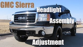 How to Adjust Easily the YITAMOTOR 19992007 GMC Sierra HeadlightAssembly [upl. by Cheney]