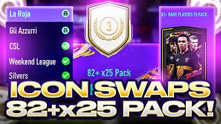 NEW 82 25X RATED PACK ICON SWAPS FIFA 21 [upl. by Janna]