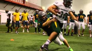 Practices of CIS Sherbrooke University football team [upl. by Kinnard]