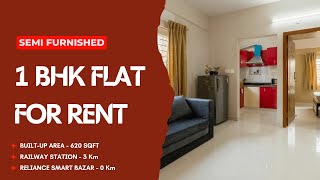 🌟 Your Ideal Haven Awaits Rent This SemiFurnished 1 BHK Flat in Kalwa Thane  1BHK Flat For Rent [upl. by Spielman]