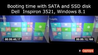 Sata vs SSD Dell inspiron 3521  i3  4GB  500GB [upl. by Dusa]