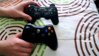 Comparativa mandos Xbox 360 vs PS3 [upl. by Durand]