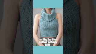 How to Crochet a Cowl Neck Halter Top in 4 Easy Steps crochet crochettutorial crochetpattern [upl. by Balas246]