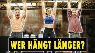 HANG CHALLENGE MIT BRUDER UND FREUNDIN  Wer hängt länger  mit Elias und Paulina Wallner [upl. by Lamphere]