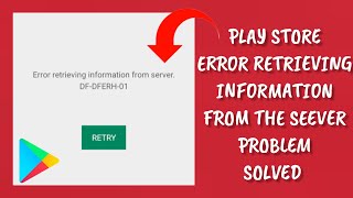 How To Solve Play Store quotError retrieving information from server DFDFERH01quot Problem [upl. by Enelav]