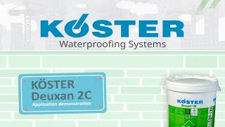 External basement  deck waterproofing with Koster Deuxan 2C Demo [upl. by Enilekaj]