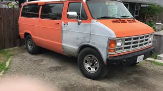 1991 Dodge B300 camper Van project 3 [upl. by Saphra633]