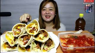 10pcs Shawarma Challenge Mukbang [upl. by Miarzim]