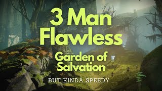 Destiny 2  3 Man Flawless Garden of Salvation Lost [upl. by Ahsil]