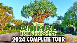 Disneys Animal Kingdom 2024  Walkthrough amp Rides at Walt Disney World 4K [upl. by Lowery]