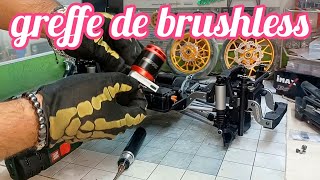 Préparation absima sherpa 34 kit  étape🤔 montage du brushless outrunner trankilement✌️ [upl. by Assennav]