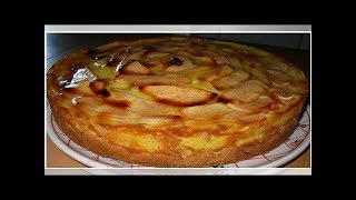 Recette  Tarteflan aux pommes à l’ancienne sans sucre et délicieuse [upl. by Kachine557]