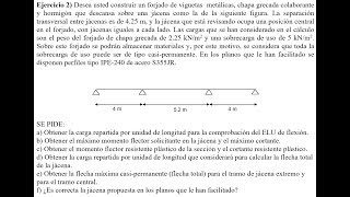 Estructuras de aceroEjercicio 2Flexion y cortante jácena [upl. by Katleen217]