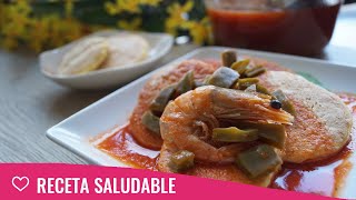 Como hacer TORTITAS DE CAMARÓN con nopales  Comida Saludable [upl. by Airalednac]