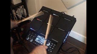 Alesis Strike Multipad Rock Demo And Legato Guitar [upl. by Wendolyn]