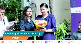 quotWorld Blood Donor Day Shilpa Foundations LifeSaving Blood Donation Campquot at Fidelitus Gallery [upl. by Solorac168]