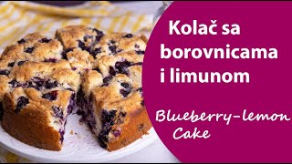 Sočan i aromatičan kolač sa borovnicama i limunom  BlueberryLemon Cake [upl. by Oxley]