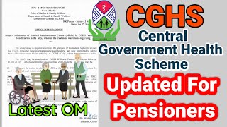 CGHS Update for Pensioners Pensioners Medical Claim [upl. by Charline]