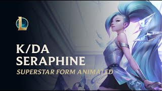 KDA ALL OUT Seraphine Music Theme  Superstar Form  League of legends [upl. by Ahsenat91]