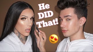 JAMES CHARLES DOES MY MAKEUP [upl. by Iznekcam]