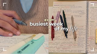 Busiest exam week study vlog 🌙 studying until endless assignments amp exams end 📝 life of a student [upl. by Elodie]