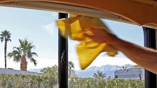 Clean Your RV Windows amp Mirrors Super Fast no window cleaner needed [upl. by Benedicta]