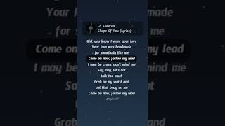 Ed Sheeran  Shape Of You Lyrics [upl. by Jamill]