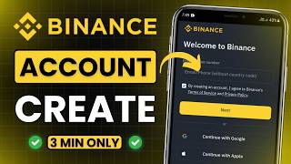 Binance Me Account Kaise Banaye 2024 ✅ How to Create Binance Account 🔥KYC Verification Kaise Kare [upl. by Anreval]