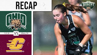 RECAP Ohio Field Hockey caps regular season off with 32 win over CMU [upl. by Aisatsanna]