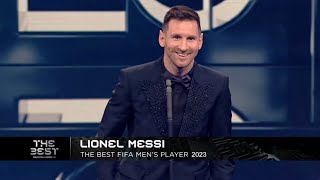 Messi Wins The Best FIFA Mens Player Award 2023 🔥  All Winners List  Ceremony 2024  Reactions [upl. by Pinkerton999]