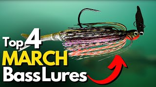 Top 4 Lures for March Bass Fishing and WHY  Underwater Footage [upl. by Waylan]