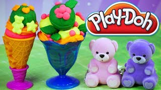 Play Doh Kuchnia • Misie Episie w Lodziarni • Bajki i kreatywne zabawki [upl. by Etiam]