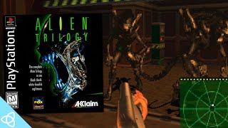 Alien Trilogy PS1 Gameplay  Forgotten Games [upl. by Zitah811]